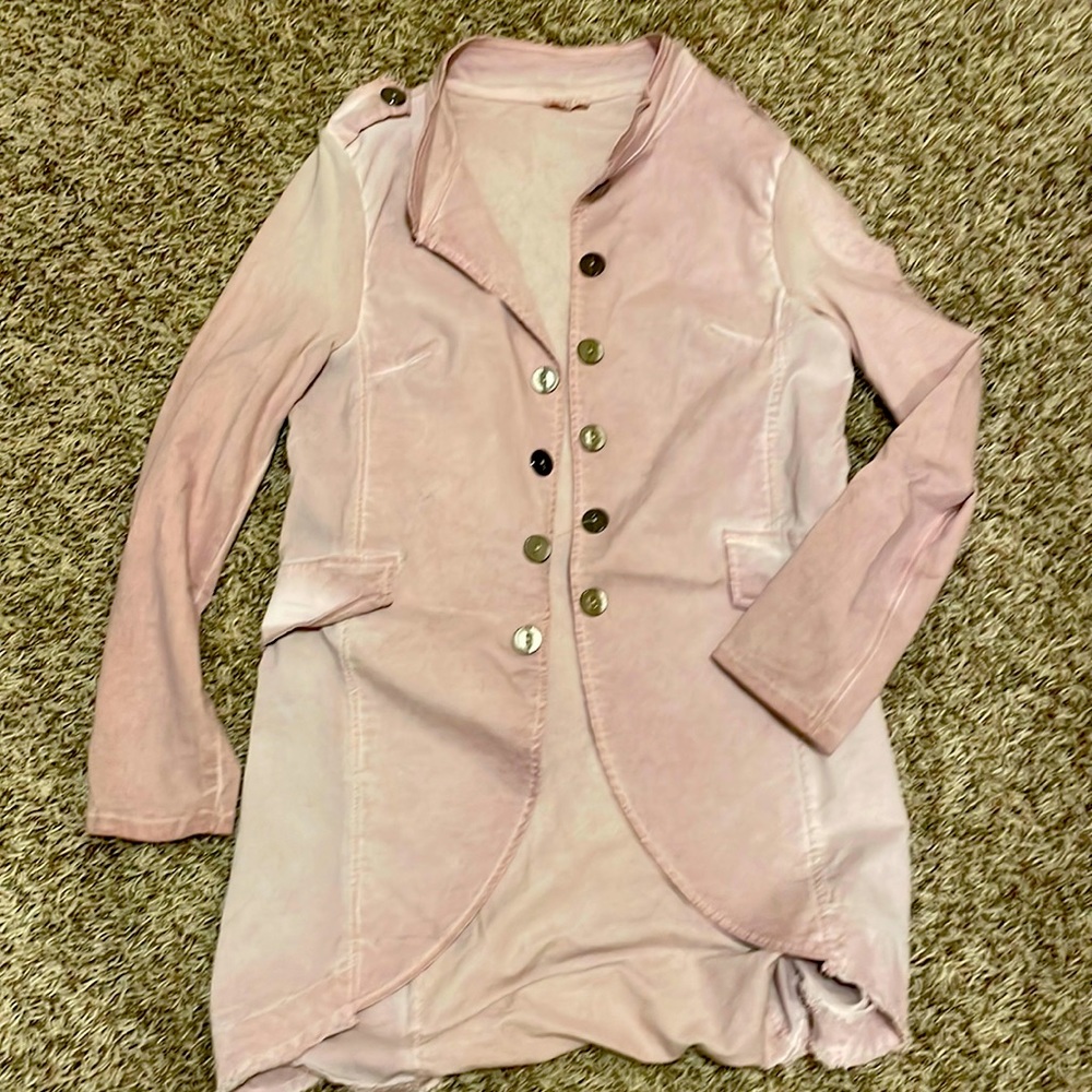 Thin stylish jacket with button detail